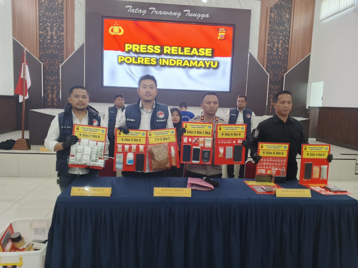 Polres Indramayu Ungkap 18 Kasus Narkoba Periode Agustus – Oktober 2025